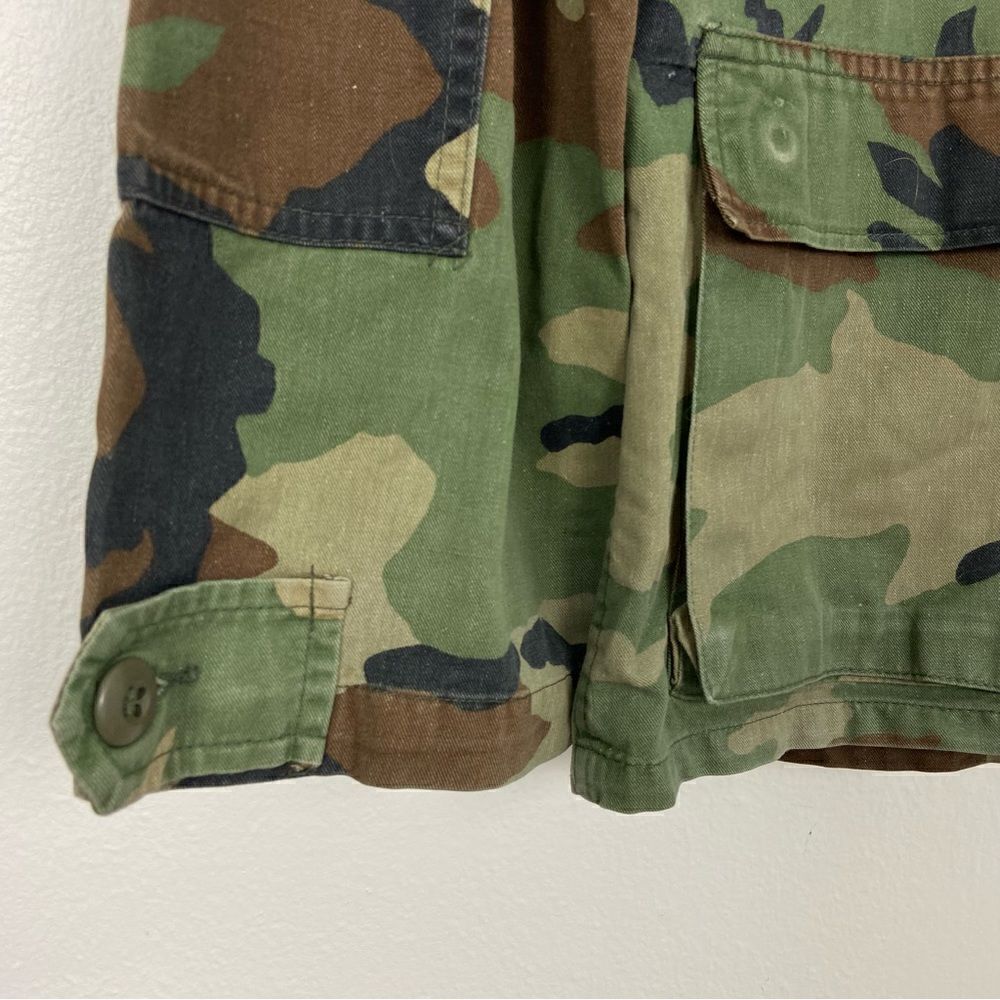 BDU‎ Shirt Retired Woodland Camouflage Cargo Tactical Hunting Military - Picture 6 of 10